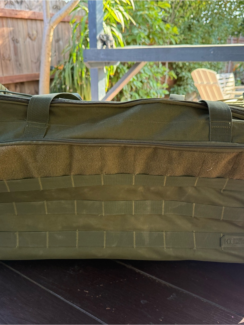 5.11 Highland Tactical Green Nylon Rolling Duffel Bag w/ Wheels 30in.